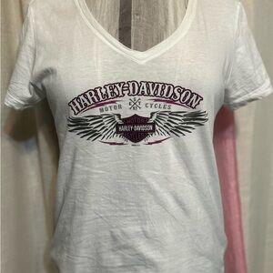 Ladies Harley Davidson short sleeve dealership tshirt size large